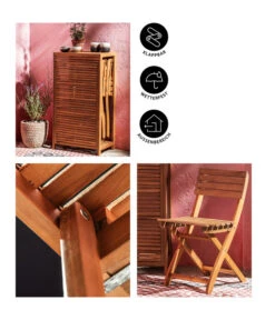 Dehner Balkonset Neapel, 3-teilig -Outdoor Garten Geschäft 6712368 WE IG 001BalkonsetNeapelBraun