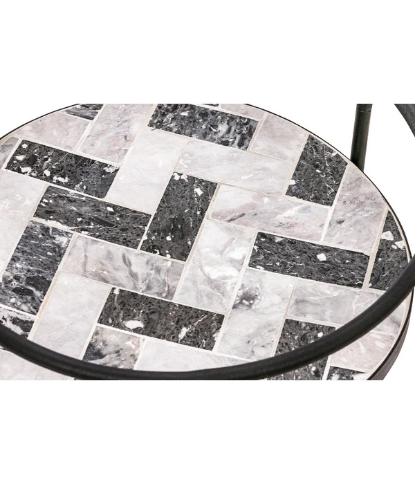 Dehner Mosaikbeistelltisch Letizia, Ca. Ø41/H74 Cm 3 Dehner Mosaikbeistelltisch Letizia, Ca. Ø41/H74 Cm – Bild 3