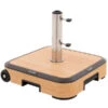 Doppler Schirmständer AluWood Trolley, 50 Kg