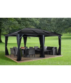 Sojag Pavillon Meridien 12x16, Ca. B485/H270/T365 Cm -Outdoor Garten Geschäft 6752737 WE MO 001 PavillionMeridien