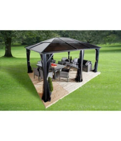 Sojag Pavillon Meridien 12x16, Ca. B485/H270/T365 Cm -Outdoor Garten Geschäft 6752737 WE MO 002 PavillionMeridien