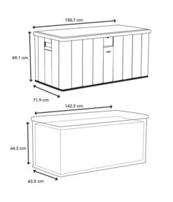 Lifetime Kissenbox Harmony, 570 L -Outdoor Garten Geschäft 6752968 WE FS 004 Kissenbox570LSand