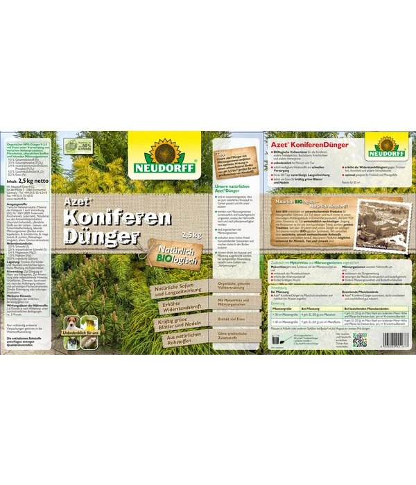 Neudorff® Azet® Koniferendünger, 2,5 Kg 2 Neudorff® Azet® Koniferendünger, 2,5 Kg – Bild 2
