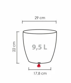 Scheurich Kunststoff-Topf Barceo, Rund -Outdoor Garten Geschäft 6769475 WE BG 001 ScheurichTopfBarceo