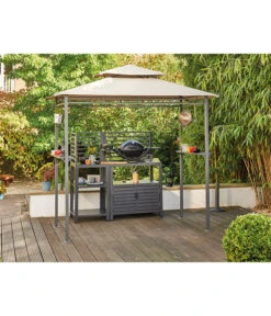 Siena Garden Pavillon BBQ, Ca. B90/H248/T127 Cm -Outdoor Garten Geschäft 6776280 WE MO 002 PAVILLON BBQ RECHTECKIG