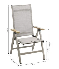 Dehner Klappsessel Cleveland, Hellbraun -Outdoor Garten Geschäft 6894109 WE BG 001 KlappsesselCleveland