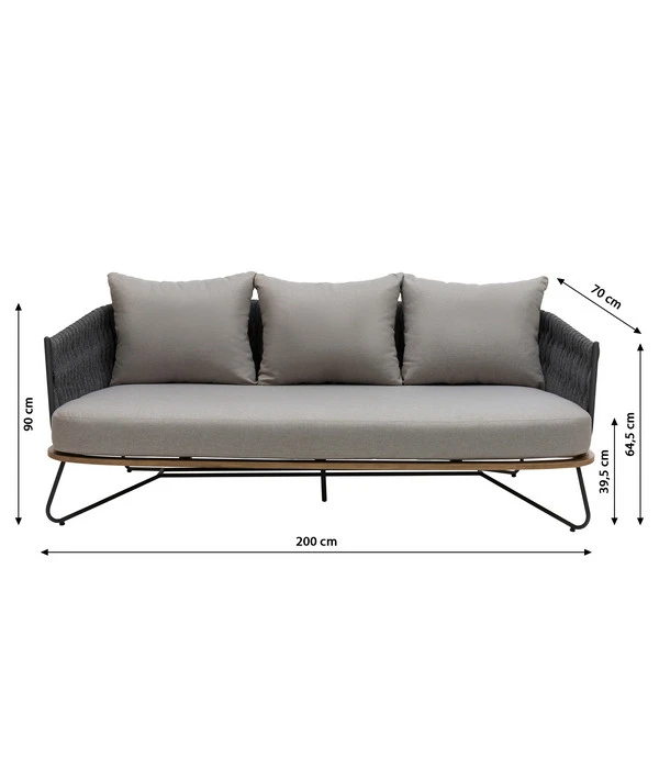 Dehner Gartenlounge Monte Carlo, 4-teilig 7 Dehner Gartenlounge Monte Carlo, 4-teilig – Bild 7