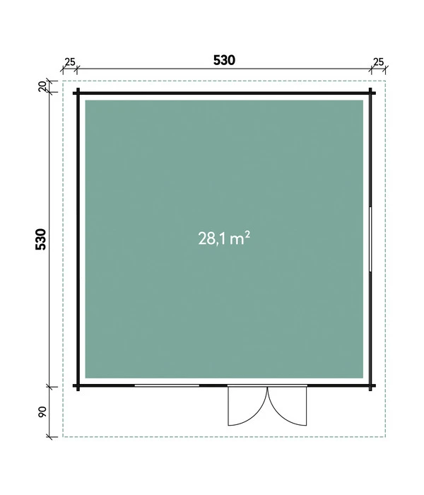 Wolff Finnhaus Gartenhaus Nordkap 70-G 2 Wolff Finnhaus Gartenhaus Nordkap 70-G – Bild 2