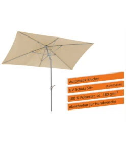 Schneider Sonnenschirm Porto, Rechteckig, Ca. B300/T200 Cm -Outdoor Garten Geschäft 6953582 WE IG 001 SchneiderSonnenschirmPorto300x200natur