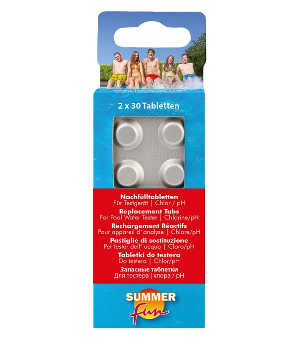Summer Fun Nachfülltabletten Wassertestgerät, 60 Stk. 1 Summer Fun Nachfülltabletten Wassertestgerät, 60 Stk.
