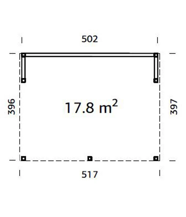 Palmako Pavillon Nova, Ca. B517/H288/T397 Cm 3 Palmako Pavillon Nova, Ca. B517/H288/T397 Cm – Bild 3