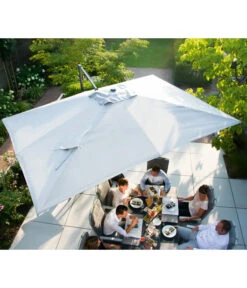 Siena Garden Ampelschirm Cirrus, Quadratisch, Ca. B350/T350 Cm -Outdoor Garten Geschäft 6987994 WE MO 001 SienaGardenCirrus350x350cm