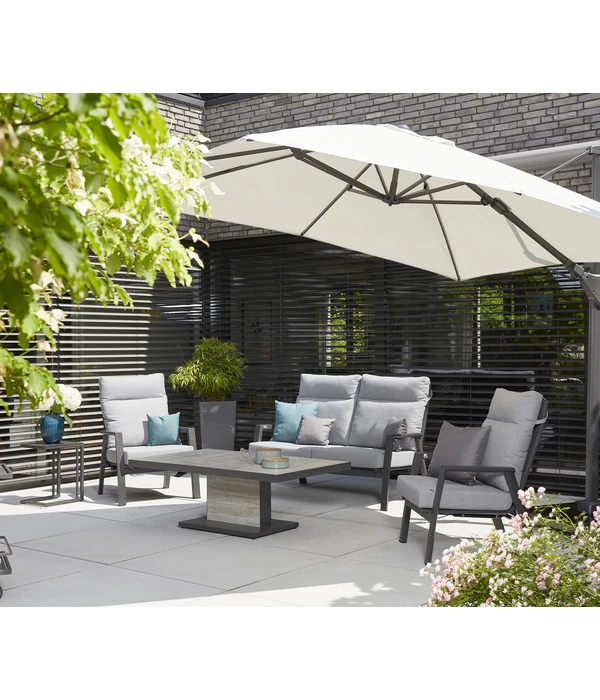 Siena Garden Ampelschirm Sunset N+, Quadratisch, Ca. B300/T300 Cm 6 Siena Garden Ampelschirm Sunset N+, Quadratisch, Ca. B300/T300 Cm – Bild 6