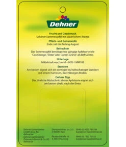 Sommerapfel 'Klarapfel', Weiß -Outdoor Garten Geschäft 7701386 SommerapfelKlarapfel Etikett 2