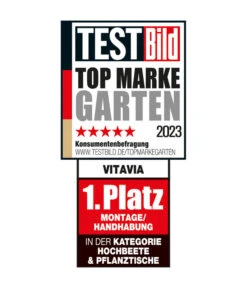 Vitavia Hochbeet Oslo In&Out, Grau/schwarz -Outdoor Garten Geschäft Siegel VitaviaHochbeeteundPflanztische 1